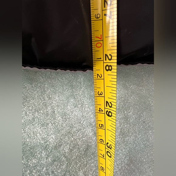 Banana Republic Black Quilted Puffer Vest with Gray Trim L - Picture 4 of 7